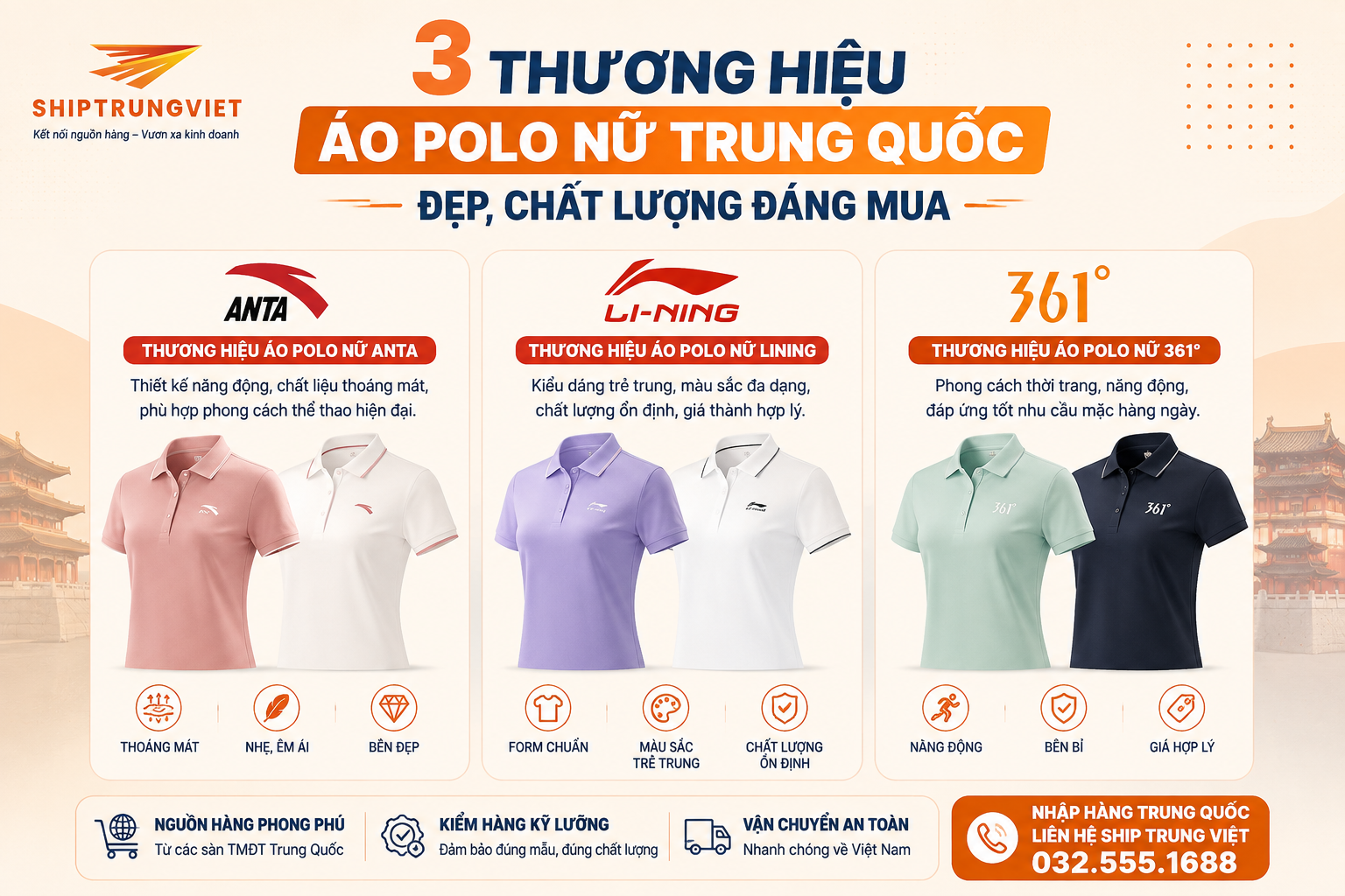 Bí Quyết Nhập Áo Polo Nữ Trung Quốc Mẫu Đẹp Giá Xưởng