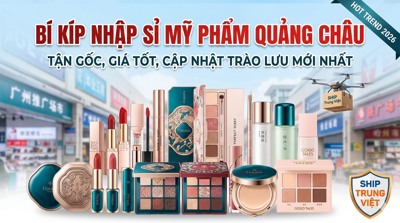Nguồn hàng mỹ phẩm Quảng Châu giá sỉ tận gốc, uy tín 2026