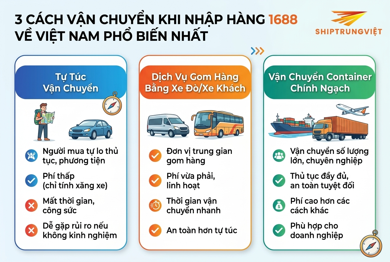 3 Cách Vận Chuyển Và Kinh Nghiệm Nhập Hàng 1688 Về Việt Nam Từ A - Z 3 Cách Vận Chuyển Và Kinh Nghiệm Nhập Hàng 1688 Về Việt Nam Từ A - Z