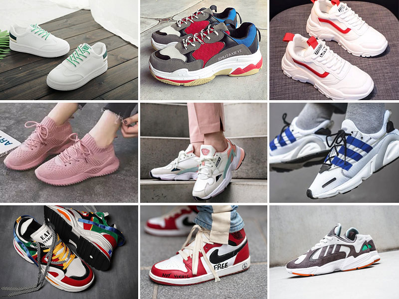 30 link nguồn hàng từ xưởng giày sneaker Quảng Châu giá gốc trên sàn TMĐT