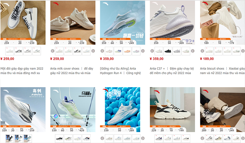 50+ Link Shop nguồn hàng giày nhập sỉ uy tín chất lượng trên Taobao