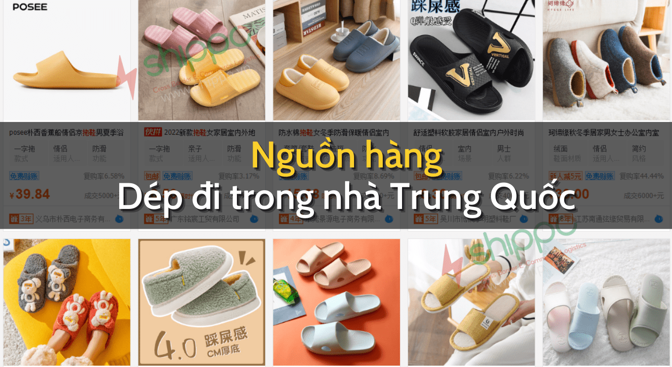 Nguồn hàng dép đi trong nhà Trung Quốc uy tín giá rẻ không thể bỏ lỡ