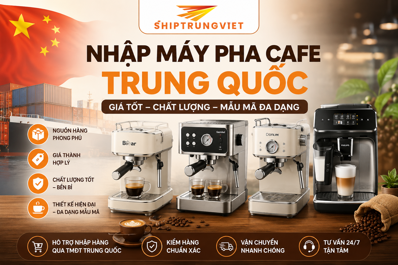Nguồn Nhập Máy Pha Cà Phê Trung Quốc Giá Sỉ Tận Xưởng Lợi Nhuận Cao Nguồn Nhập Máy Pha Cà Phê Trung Quốc Giá Sỉ Tận Xưởng Lợi Nhuận Cao