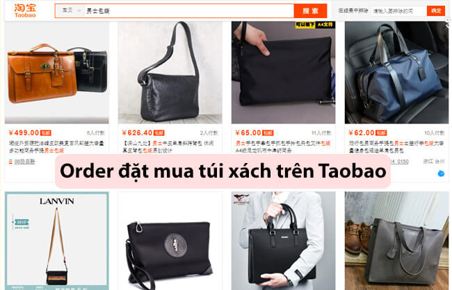 Shop order túi xách tay Taobao được yêu thích nhất Shop order túi xách tay Taobao được yêu thích nhất